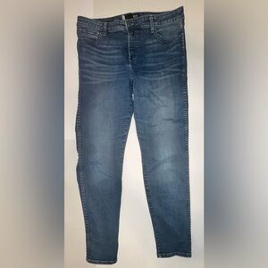 Kut From The Kloth Diana Fab Ab Skinny Jeans Women Size 14 Dark Blue Wash Denim